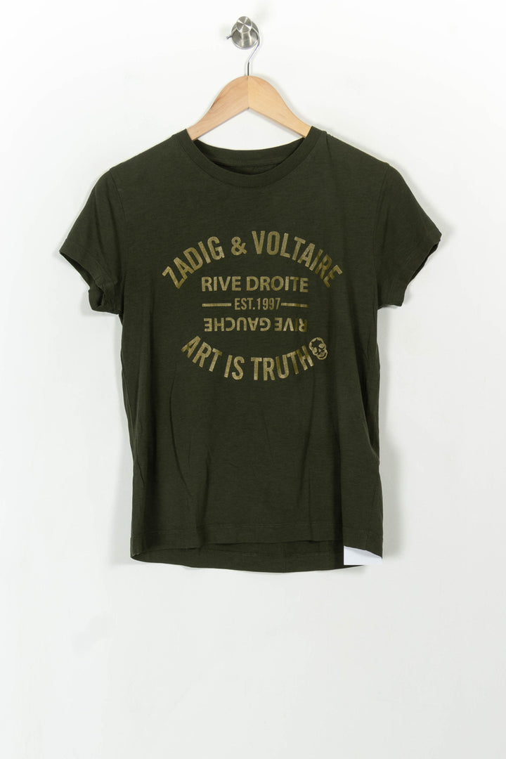 Tee-shirt Vert - Taille XS/34 de la marque Zadig&Voltaire | PARAD113620 - Vendu par Paradigme - Image 2