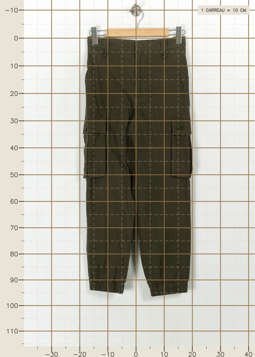 Pantalon Cargo Vert - Taille XS/34 de la marque Zadig&Voltaire | PARAD113622 - Vendu par Paradigme - Image 4