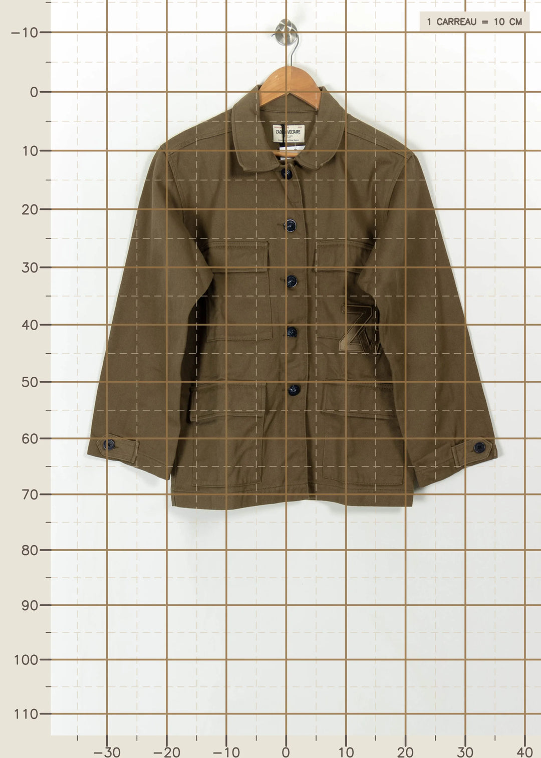 Veste Verte - Taille XS/34 de la marque Zadig&Voltaire | PARAD113623 - Vendu par Paradigme - Image 4