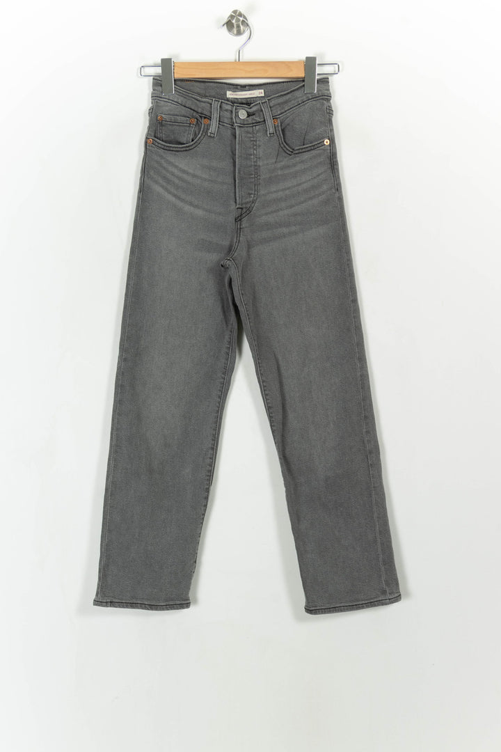 Jean Droit Gris - Taille XS/34 de la marque Levi's | PARAD113627 - Vendu par Paradigme - Image 2