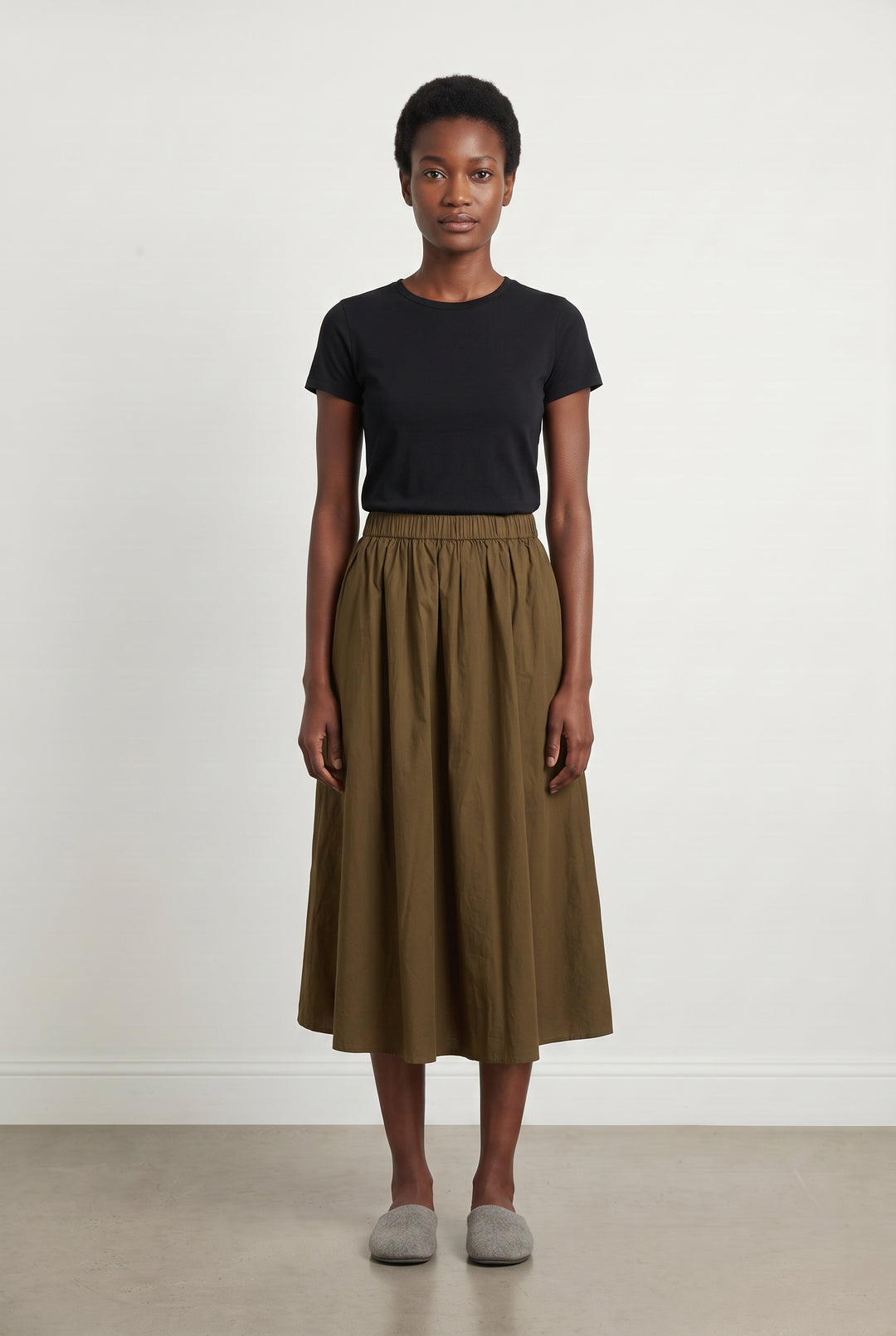 Jupe Midi Verte - Taille M/38 de la marque Maison 123 | PARAD113629 - Vendu par Paradigme - Image 1