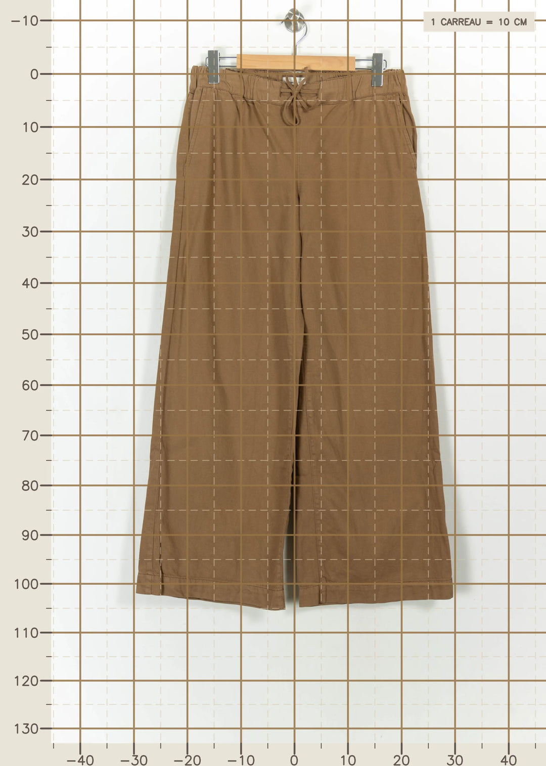 Pantalon Large Marron - Taille L/40 de la marque Maison 123 | PARAD113630 - Vendu par Paradigme - Image 4