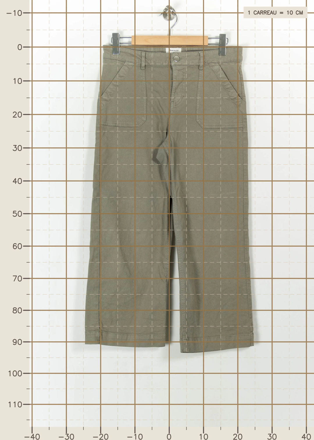 Pantalon Chino Vert - Taille L/40 de la marque Maison 123 | PARAD113631 - Vendu par Paradigme - Image 4