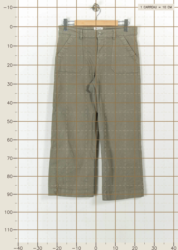 Pantalon Chino Vert - Taille L/40 de la marque Maison 123 | PARAD113631 - Vendu par Paradigme - Image 4
