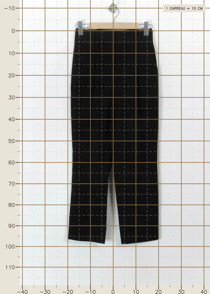 Pantalon Noir - Taille S/36 de la marque Caroll | PARAD113632 - Vendu par Paradigme - Image 4
