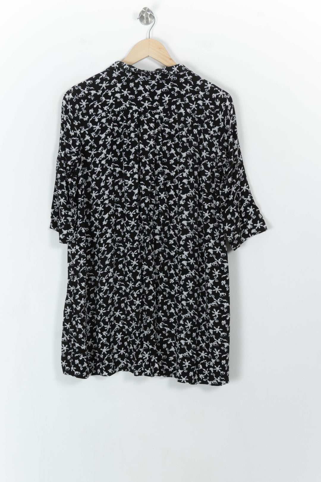 Robe Fleurie Noire et Blanche - Taille S/36 de la marque ba&sh | PARAD113633 - Vendu par Paradigme - Image 5