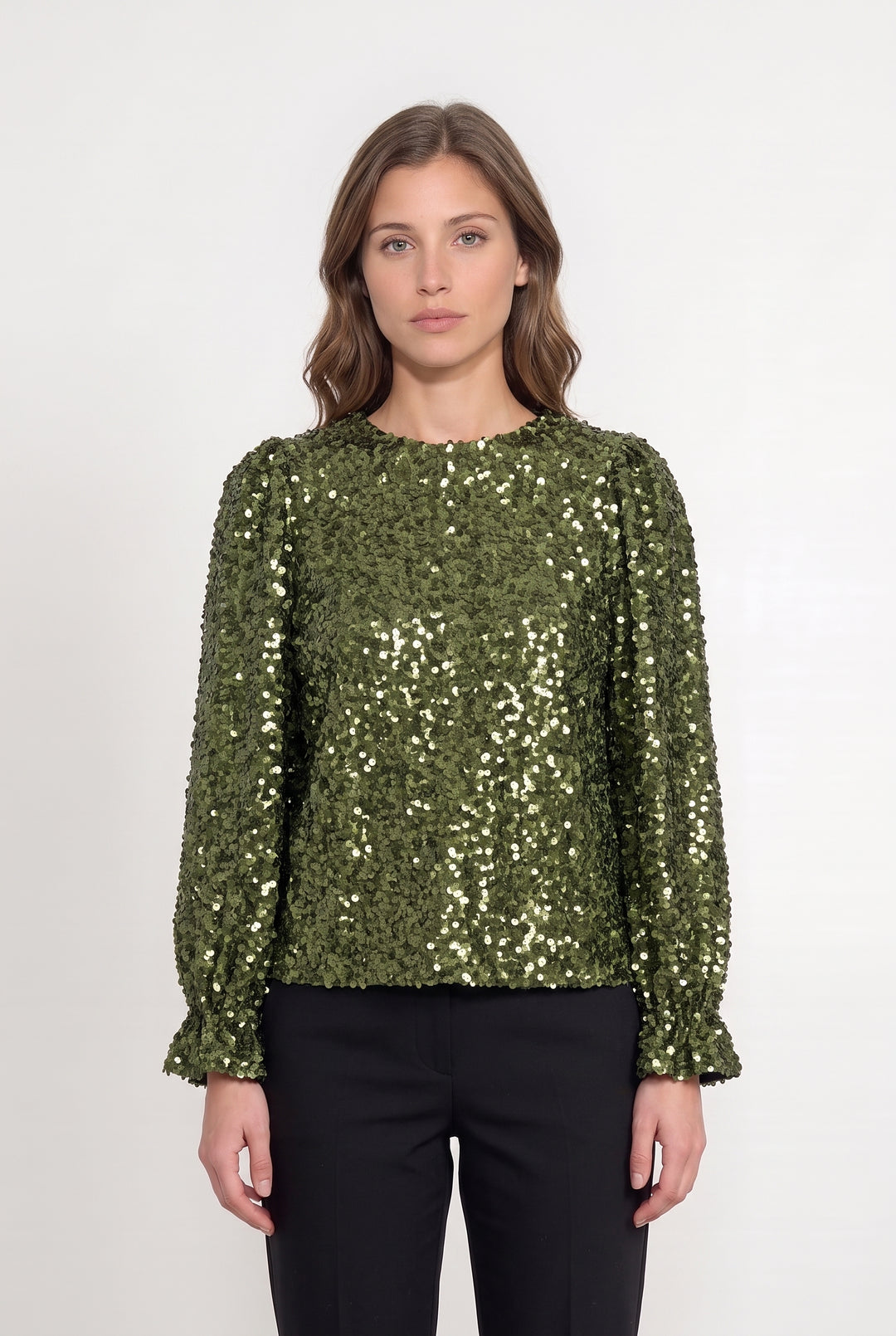 Blouse Verte - Taille S/36 de la marque Sézane | PARAD113635 - Vendu par Paradigme - Image 1