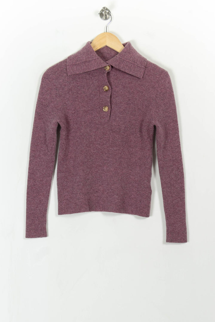 Pull Violet - Taille S/36 de la marque Suncoo | PARAD113637 - Vendu par Paradigme - Image 2