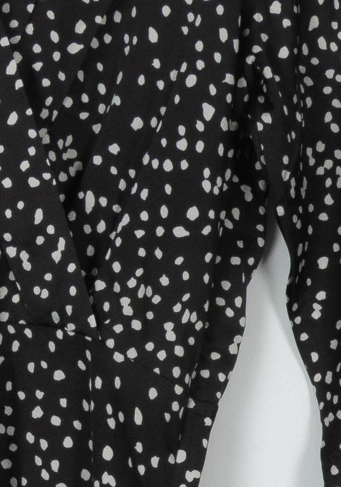 Robe Midi Noire et Blanche - Taille XS/34 de la marque Suncoo | PARAD113639 - Vendu par Paradigme - Image 3