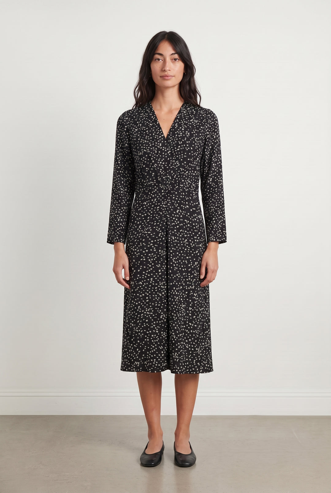 Robe Midi Noire et Blanche - Taille XS/34 de la marque Suncoo | PARAD113639 - Vendu par Paradigme - Image 1