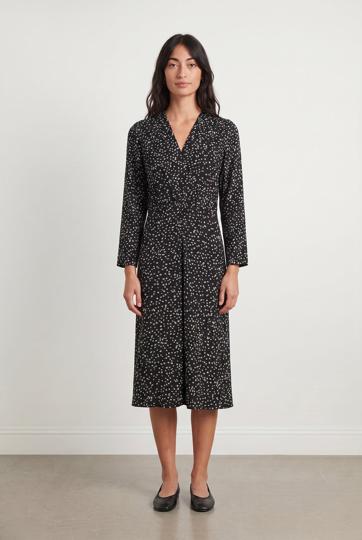 Robe Midi Noire et Blanche - Taille XS/34 de la marque Suncoo | PARAD113639 - Vendu par Paradigme - Image 1