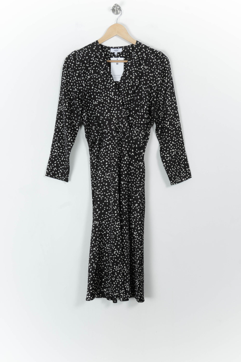 Robe Midi Noire et Blanche - Taille XS/34 de la marque Suncoo | PARAD113639 - Vendu par Paradigme - Image 2
