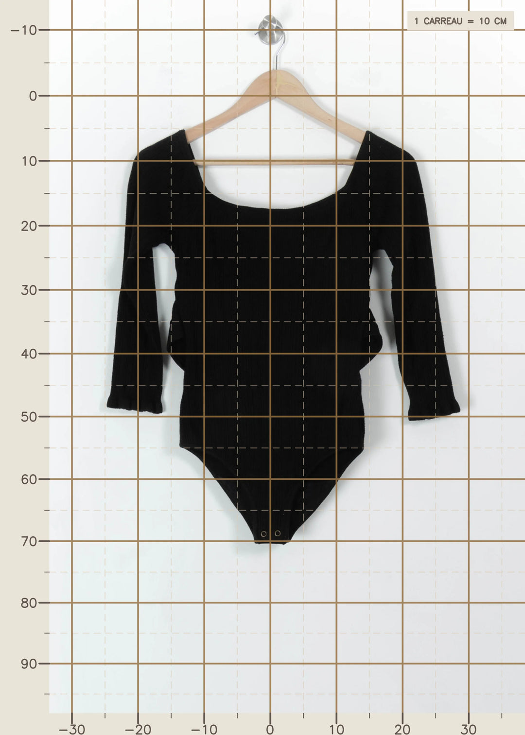 Body Noir - Taille XS/34 de la marque Maison Stella & Suzie | PARAD113640 - Vendu par Paradigme - Image 4