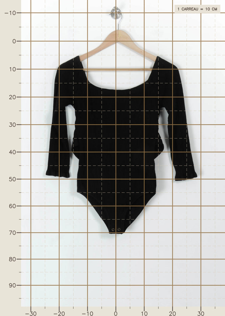 Body Noir - Taille XS/34 de la marque Maison Stella & Suzie | PARAD113640 - Vendu par Paradigme - Image 4