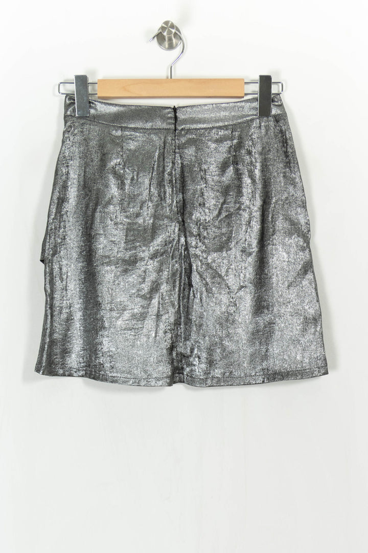 Jupe Drapée Grise - Taille S/36 de la marque SAAJ | PARAD113643 - Vendu par Paradigme - Image 5