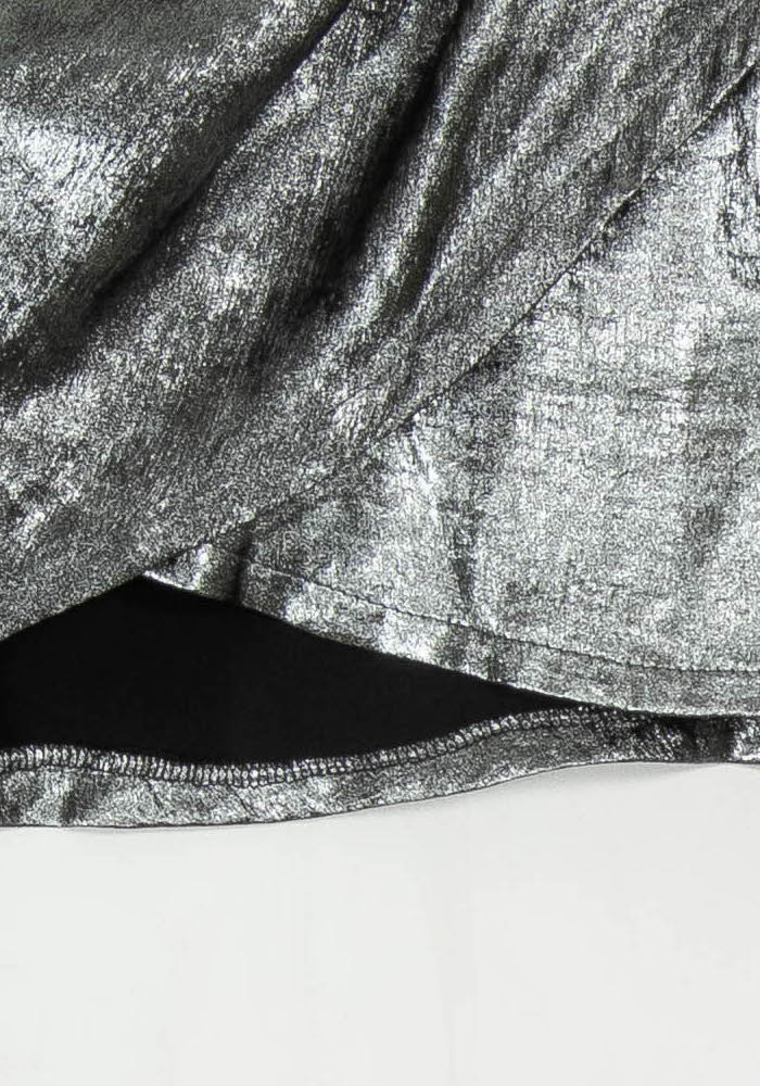 Jupe Drapée Grise - Taille S/36 de la marque SAAJ | PARAD113643 - Vendu par Paradigme - Image 3