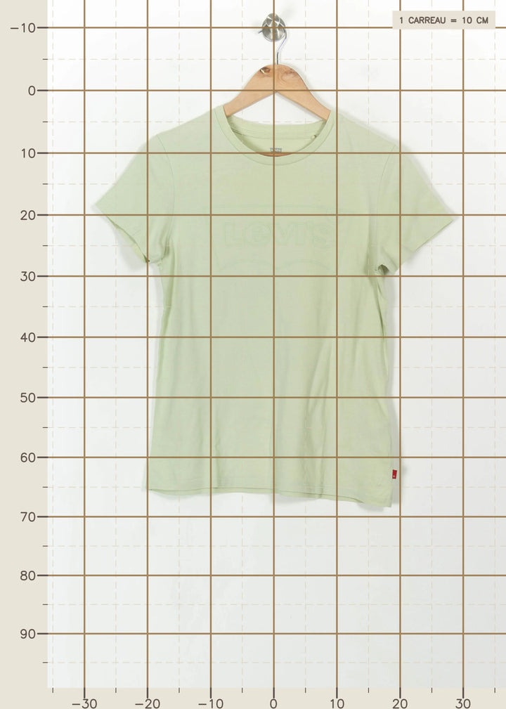 Tee-shirt Vert - Taille S/36 de la marque Levi's | PARAD113644 - Vendu par Paradigme - Image 4