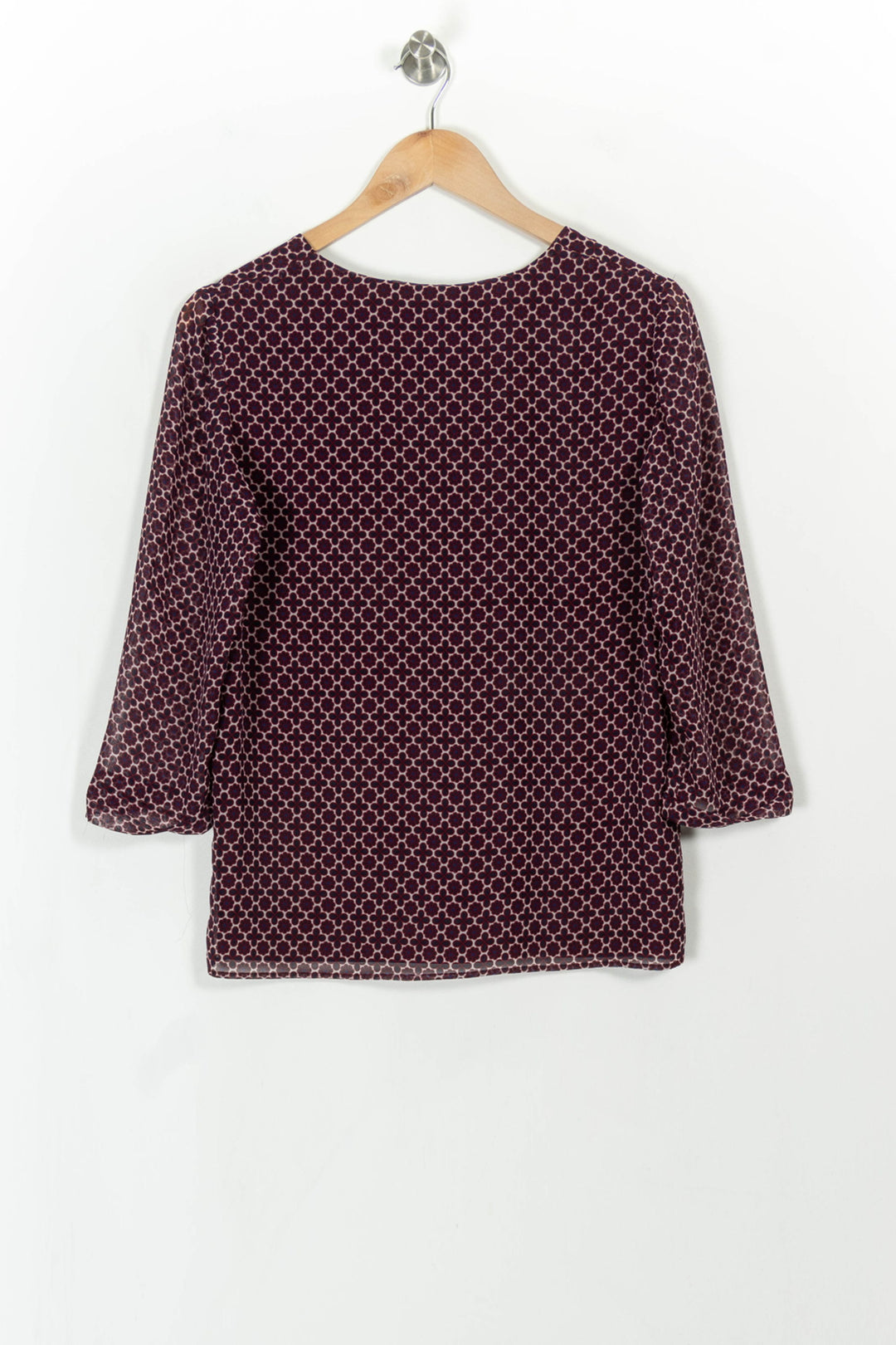 Blouse Violette et Beige - Taille S/36 de la marque Maison 123 | PARAD113647 - Vendu par Paradigme - Image 5