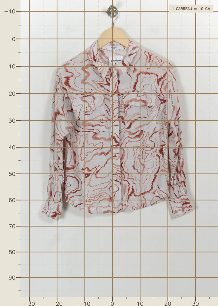 Chemise Blanche et Rouge - Taille S/36 de la marque Suncoo | PARAD113648 - Vendu par Paradigme - Image 4