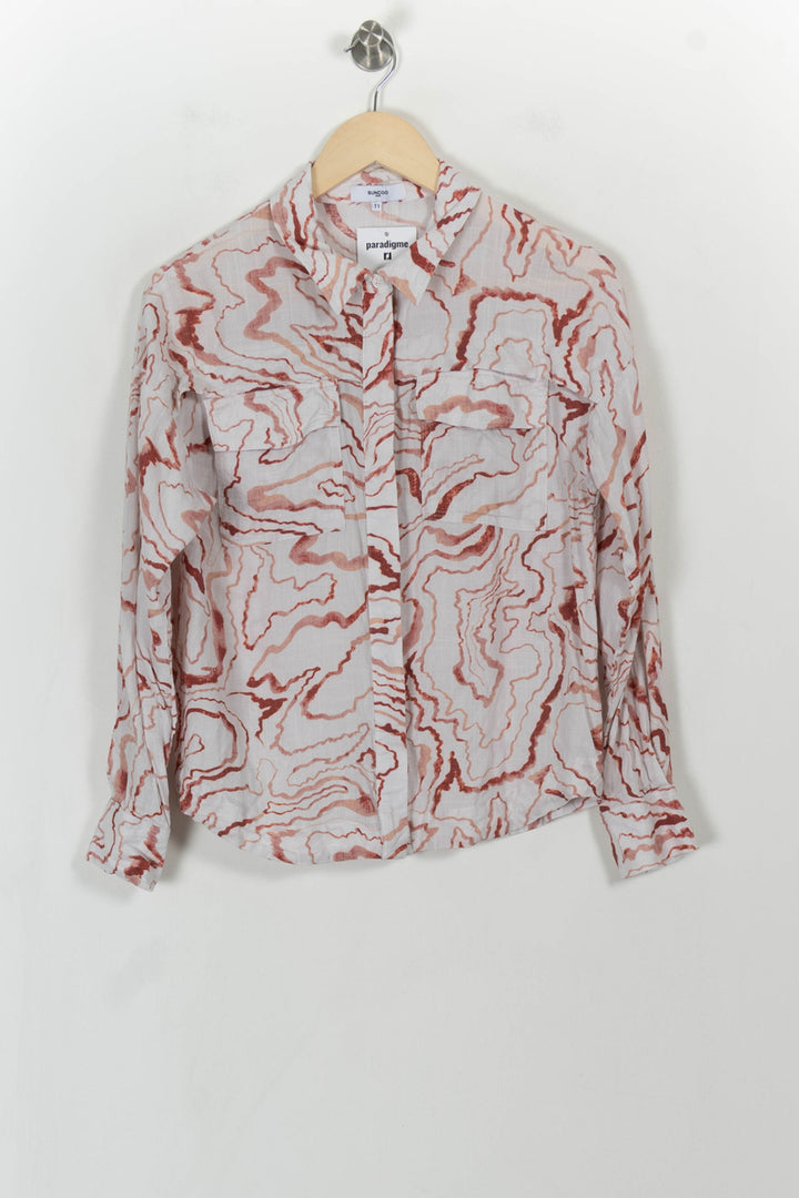 Chemise Blanche et Rouge - Taille S/36 de la marque Suncoo | PARAD113648 - Vendu par Paradigme - Image 2