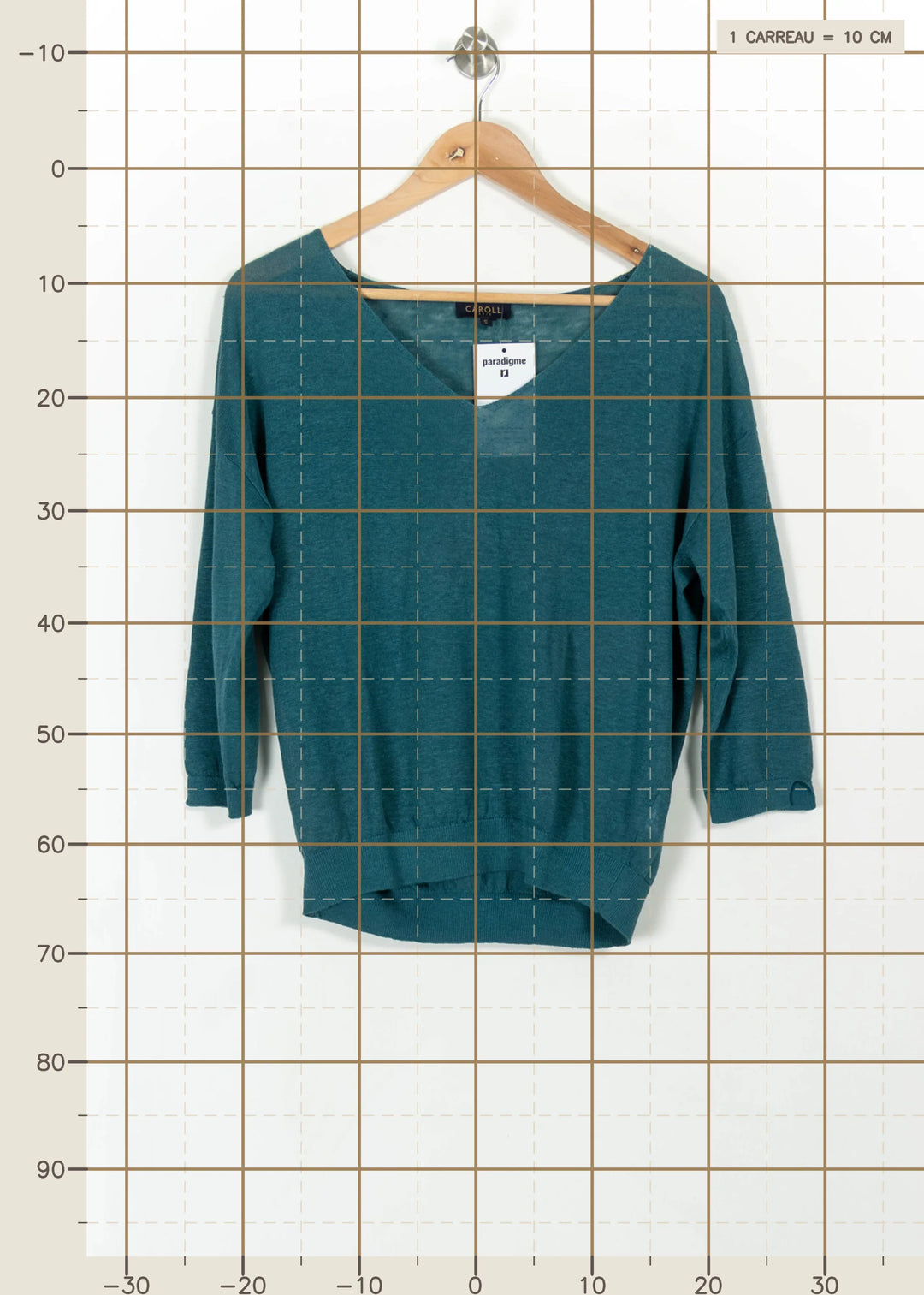 Pull Bleu - Taille S/36 de la marque Caroll | PARAD113649 - Vendu par Paradigme - Image 4