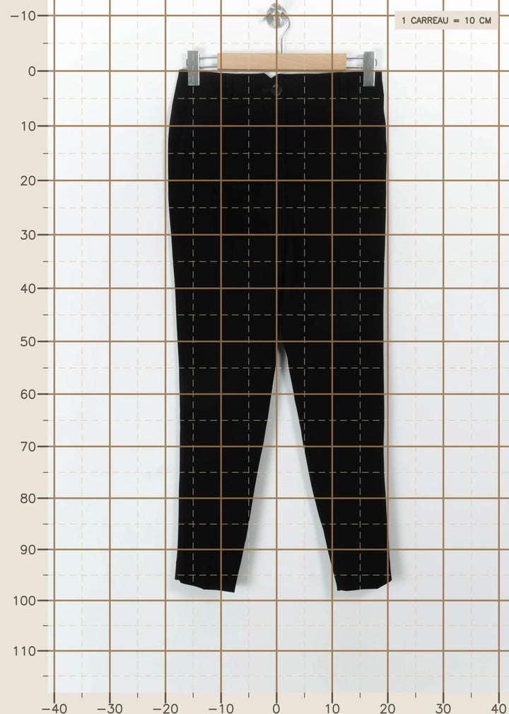 Pantalon Noir - Taille S/36 de la marque Caroll | PARAD113654 - Vendu par Paradigme - Image 4