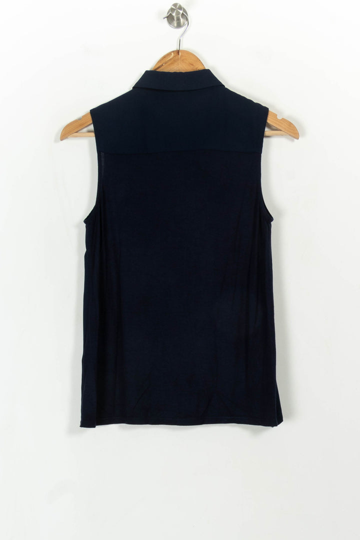 Blouse Sans Manches Bleue - Taille S/36 de la marque Maison 123 | PARAD113656 - Vendu par Paradigme - Image 5