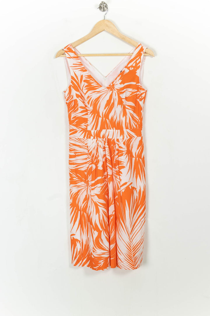 Robe Courte Orange et Blanche - Taille S/36 de la marque Caroll | PARAD113657 - Vendu par Paradigme - Image 2