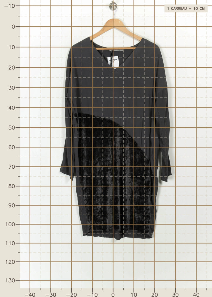 Robe Gris et Noir - Taille M/38 de la marque La Fée Maraboutée | PARAD113658 - Vendu par Paradigme - Image 4