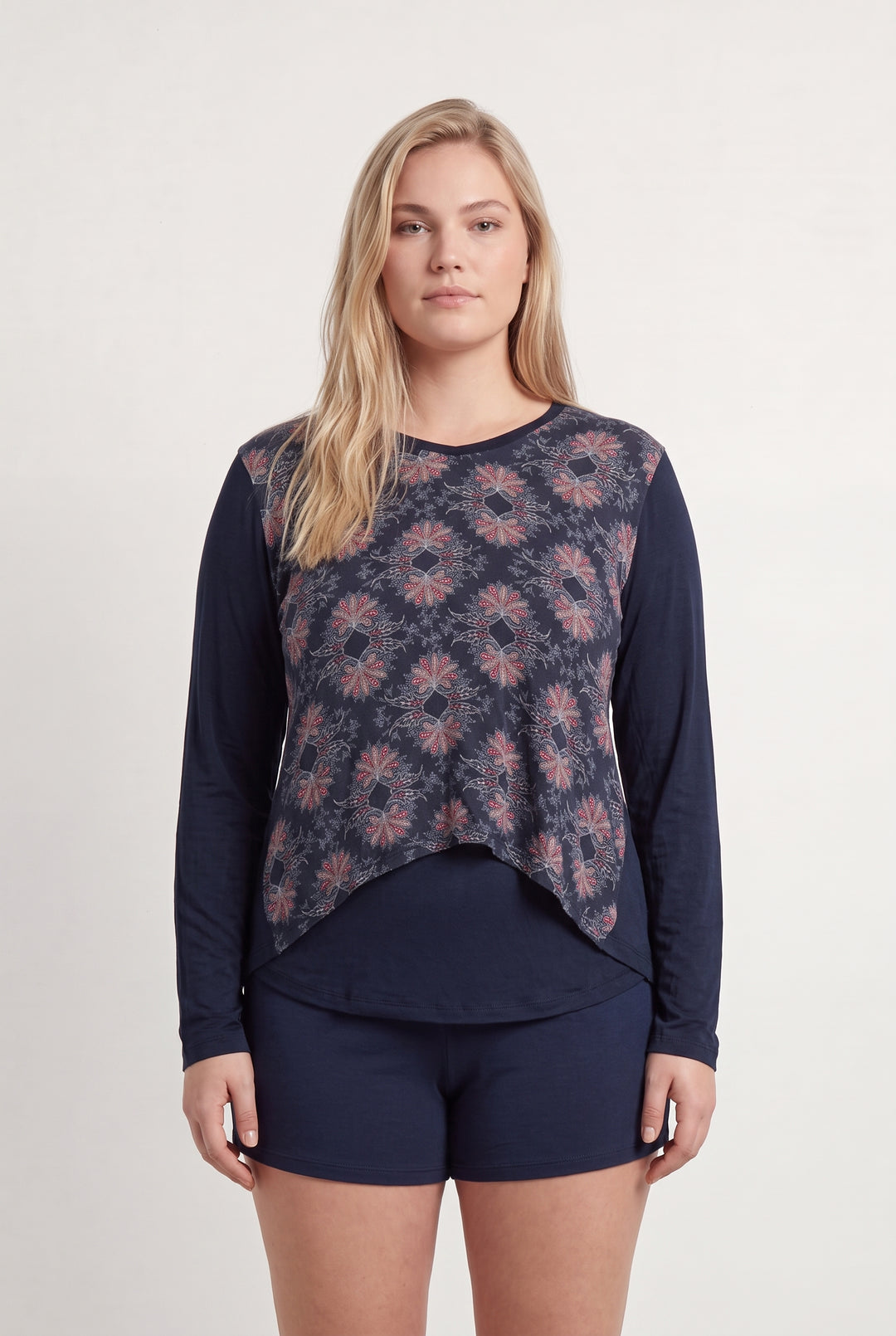 Tee-shirt à Manches Longues Bleu - Taille XL/42 de la marque La Fée Maraboutée | PARAD113661 - Vendu par Paradigme - Image 1