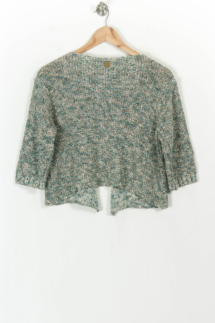 Gilet Vert et Beige - Taille L/40 de la marque La Fée Maraboutée | PARAD113671 - Vendu par Paradigme - Image 5