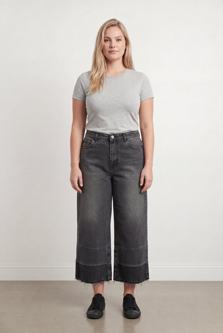 Jean Large Gris - Taille XL/42 de la marque La Fée Maraboutée | PARAD113672 - Vendu par Paradigme - Image 1