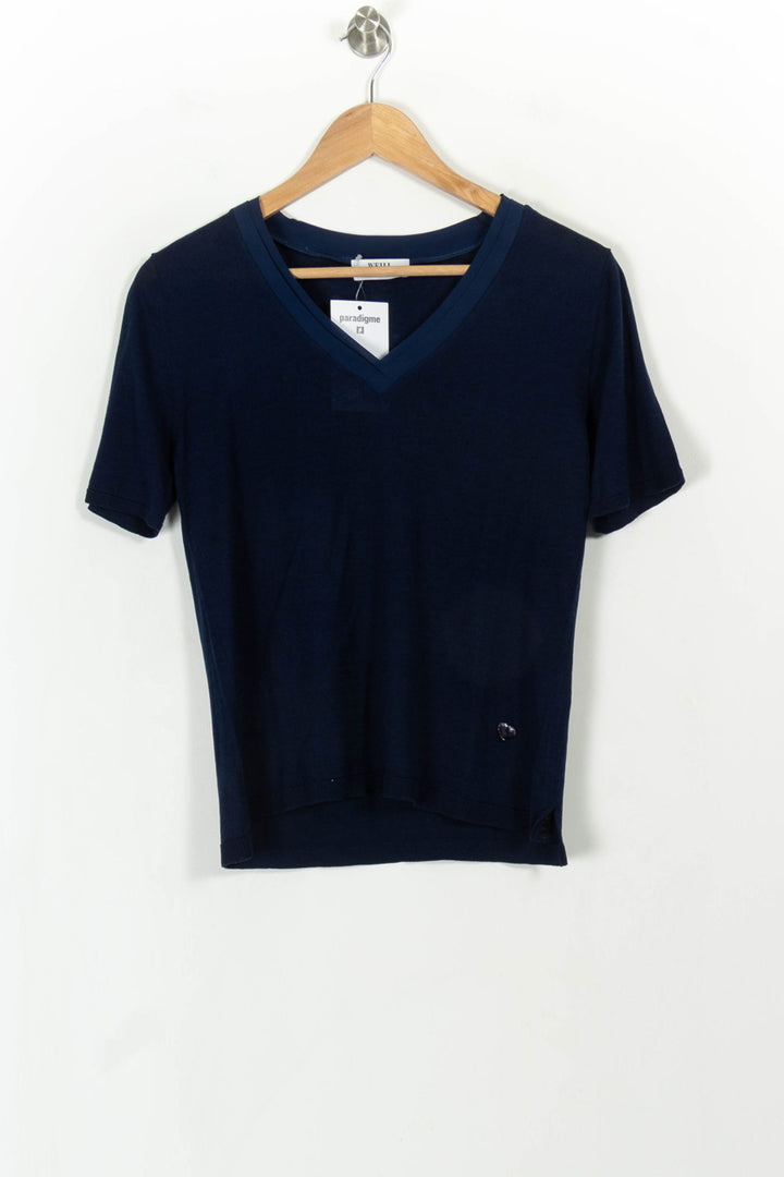 Pull Bleu - Taille M/38 de la marque Weill | PARAD113674 - Vendu par Paradigme - Image 2