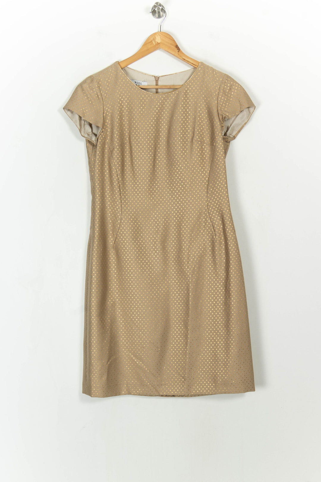 Robe Droite Beige - Taille L/40 de la marque Weill | PARAD113677 - Vendu par Paradigme - Image 2