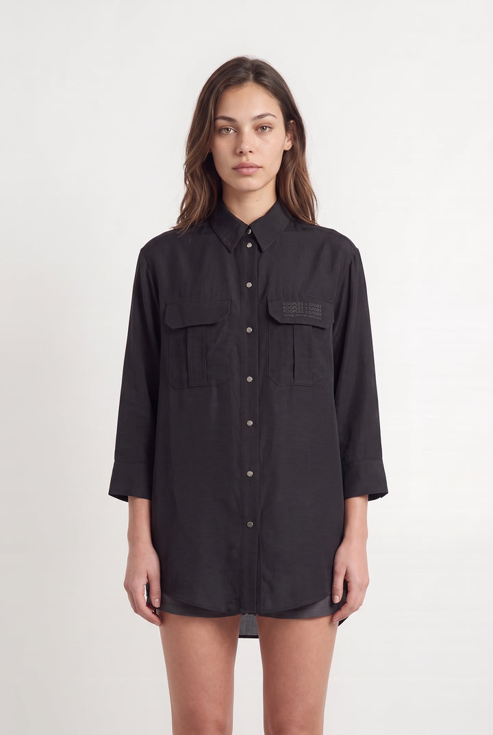 Chemisier Noire - Taille XS/34