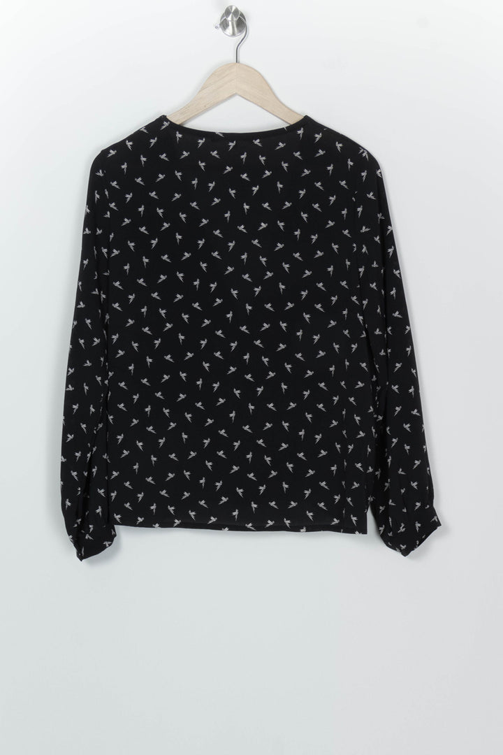 Blouse Noire et Blanche - Taille L/40 de la marque La Fée Maraboutée | PARAD113731 - Vendu par Paradigme - Image 5