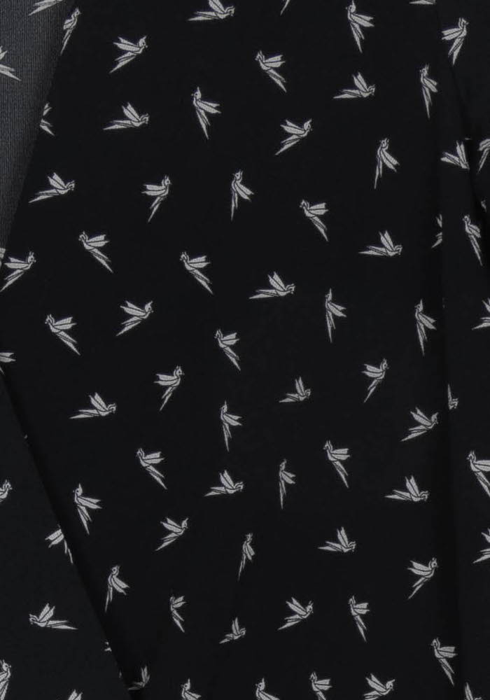 Blouse Noire et Blanche - Taille L/40 de la marque La Fée Maraboutée | PARAD113731 - Vendu par Paradigme - Image 3