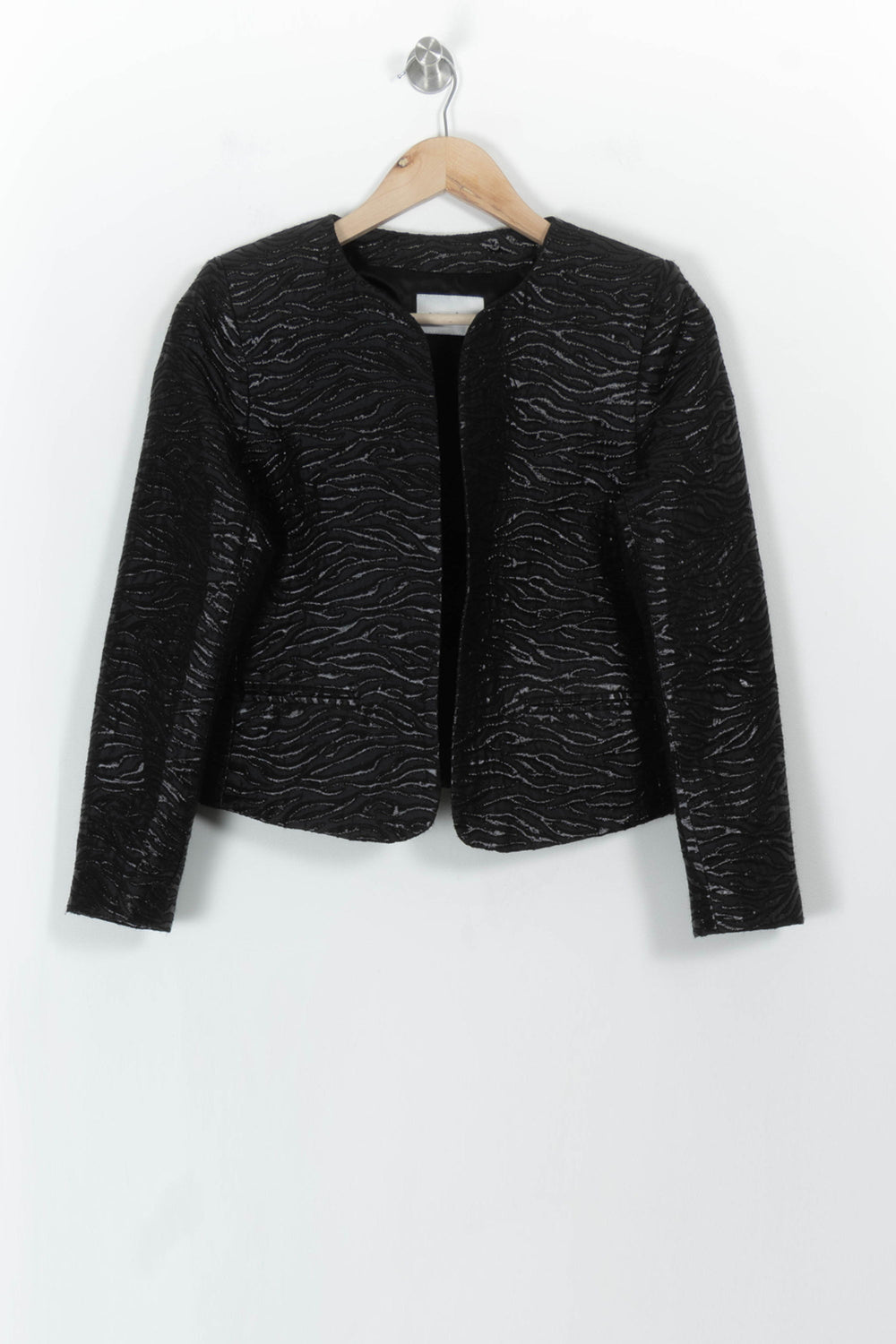 Veste Noire et Grise - Taille L/40 de la marque Sandro | PARAD113736 - Vendu par Paradigme - Image 2