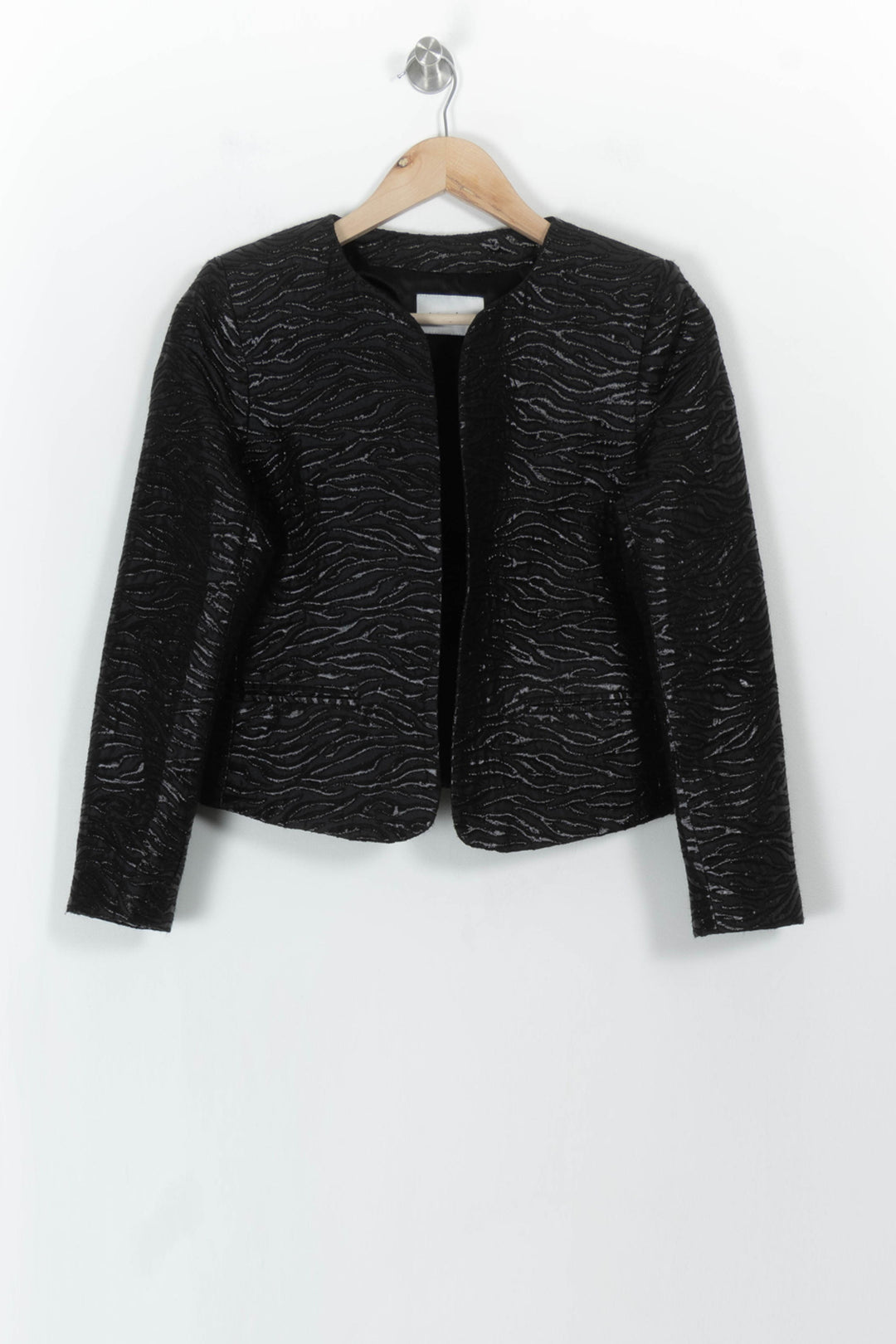 Veste Noire et Grise - Taille L/40 de la marque Sandro | PARAD113736 - Vendu par Paradigme - Image 2