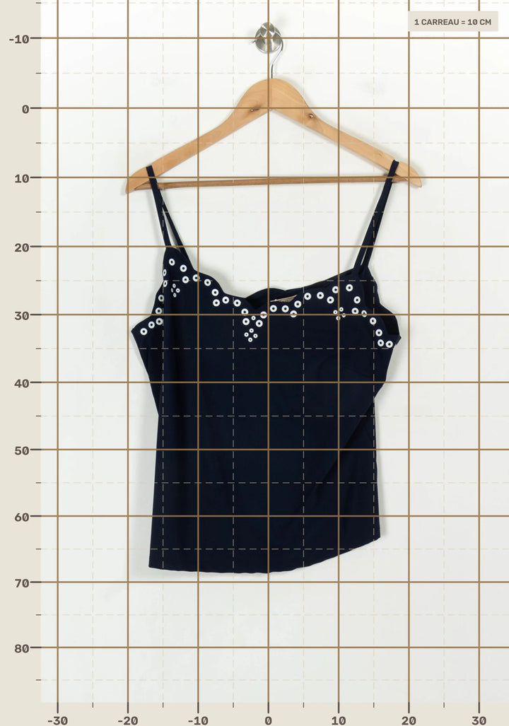 Débardeur Bleu et Blanc - Taille XL/42 de la marque Indies | PARAD113741 - Vendu par Paradigme - Image 4