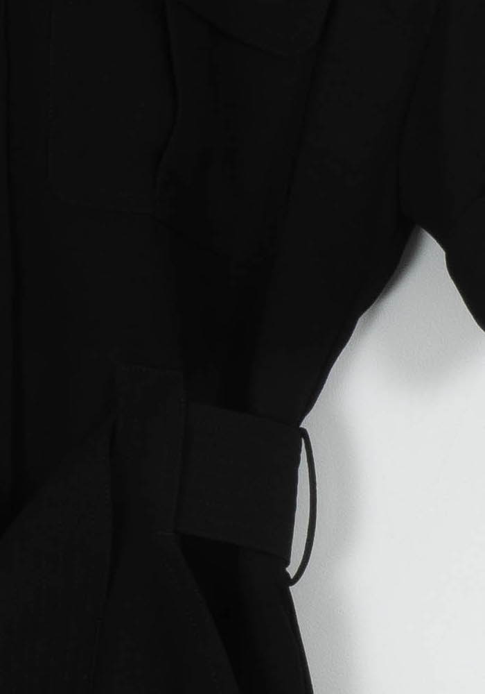 Robe Chemise Noire - Taille S/36 de la marque ZAPA | PARAD113744 - Vendu par Paradigme - Image 3