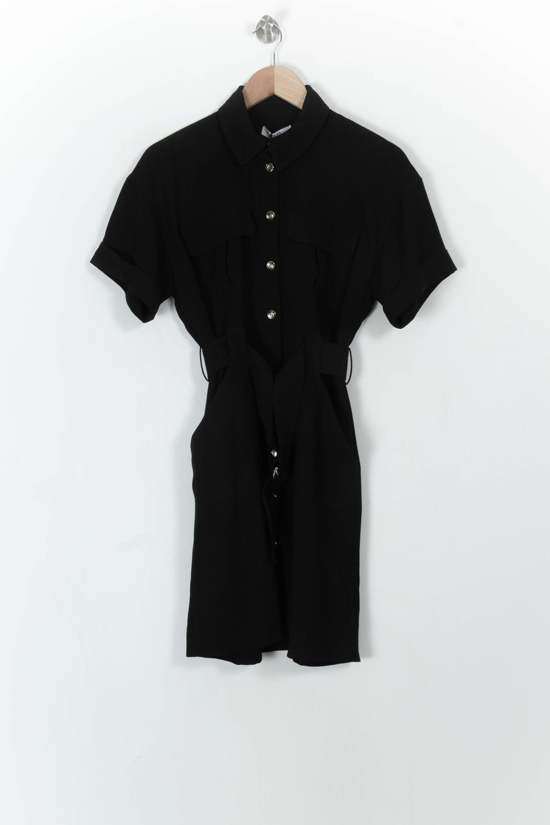 Robe Chemise Noire - Taille S/36 de la marque ZAPA | PARAD113744 - Vendu par Paradigme - Image 2