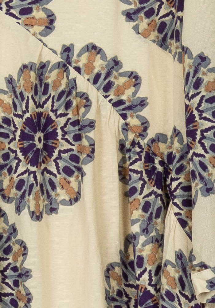 Robe Courte Beige et Violette - Taille S/36 de la marque Grace &amp; Mila | PARAD113745 - Vendu par Paradigme - Image 3