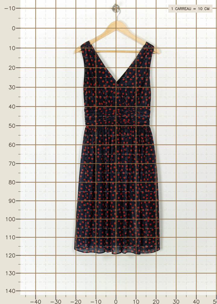 Robe Noire et Rouge - Taille S/36 de la marque La Fée Maraboutée | PARAD113746 - Vendu par Paradigme - Image 4