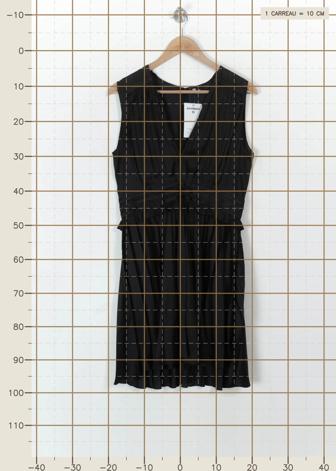 Robe Plissée Noire - Taille L/40 de la marque The Kooples | PARAD113748 - Vendu par Paradigme - Image 4
