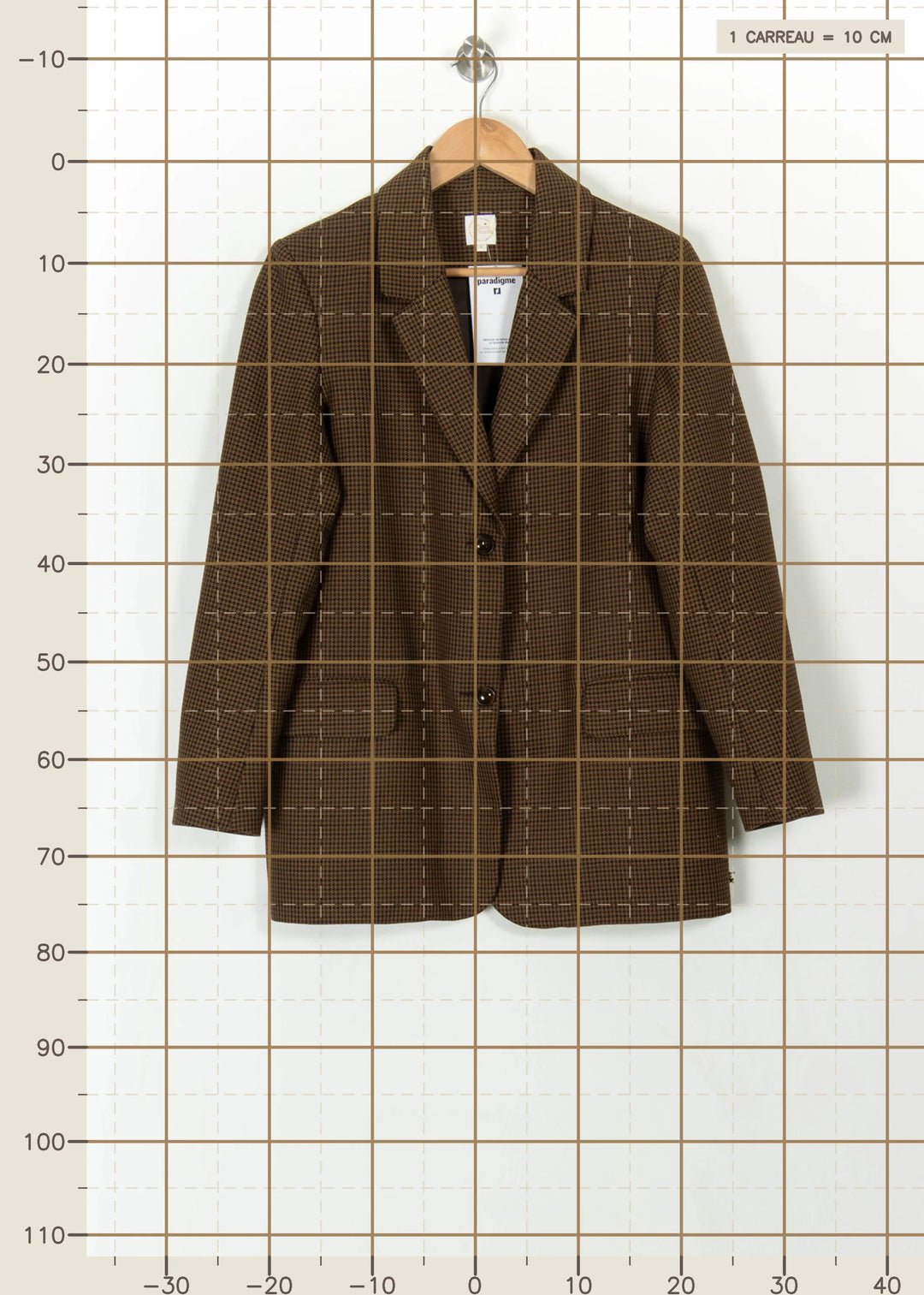 Blazer Marron - Taille M/38 de la marque Des petits hauts | PARAD113754 - Vendu par Paradigme - Image 4