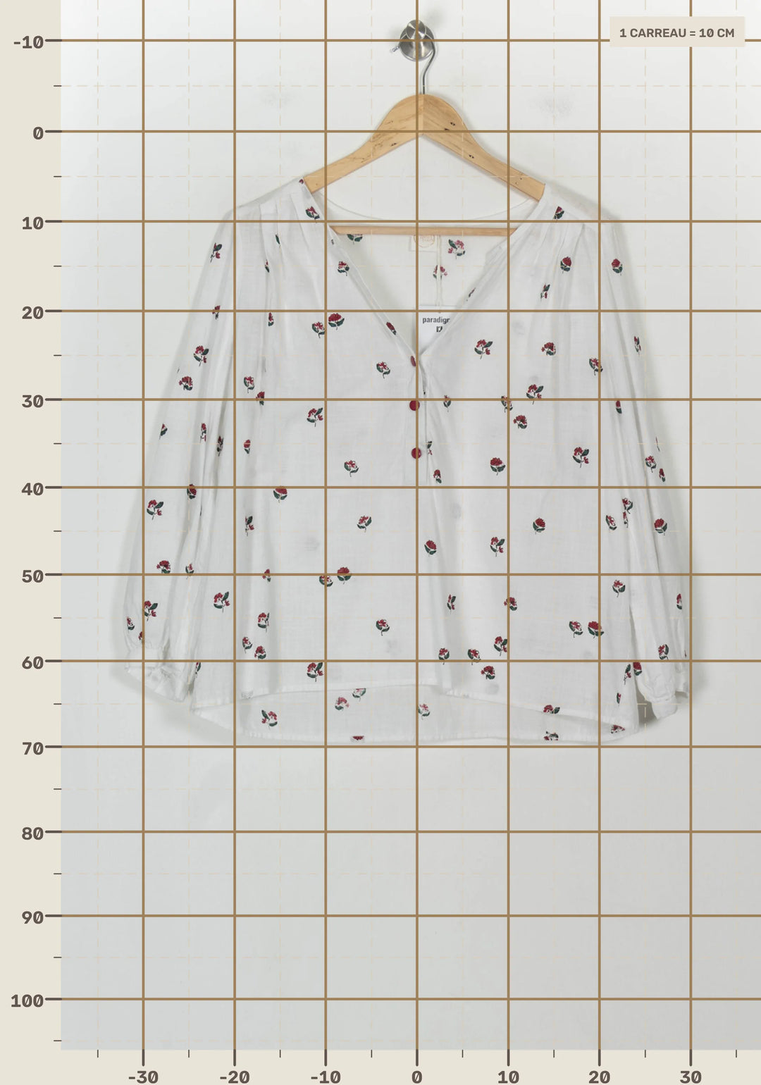 Blouse Blanche - Taille M/38 de la marque Des petits hauts | PARAD113757 - Vendu par Paradigme - Image 4