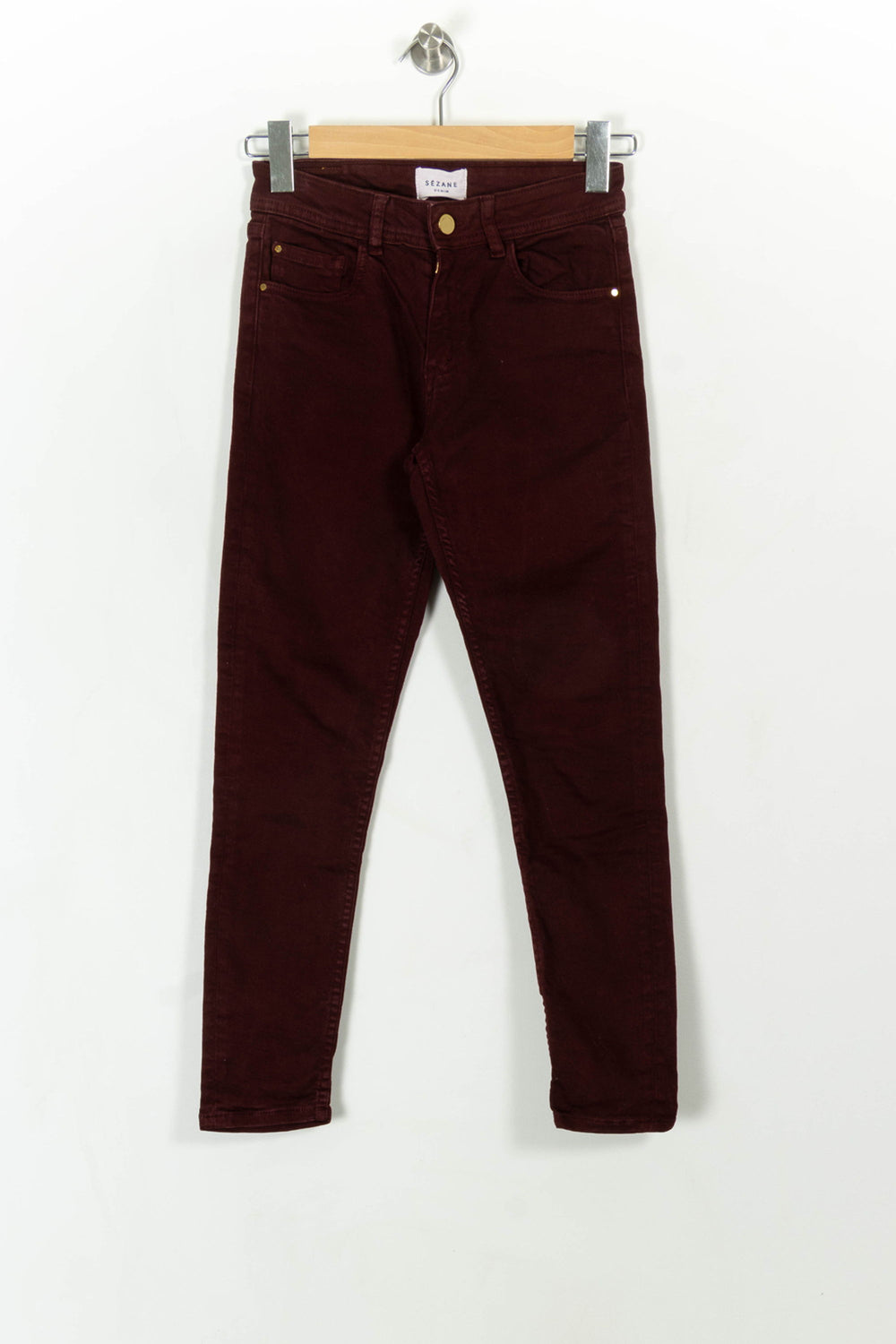 Jean Bordeaux - Taille XS/34 de la marque Sézane | PARAD113759 - Vendu par Paradigme - Image 2