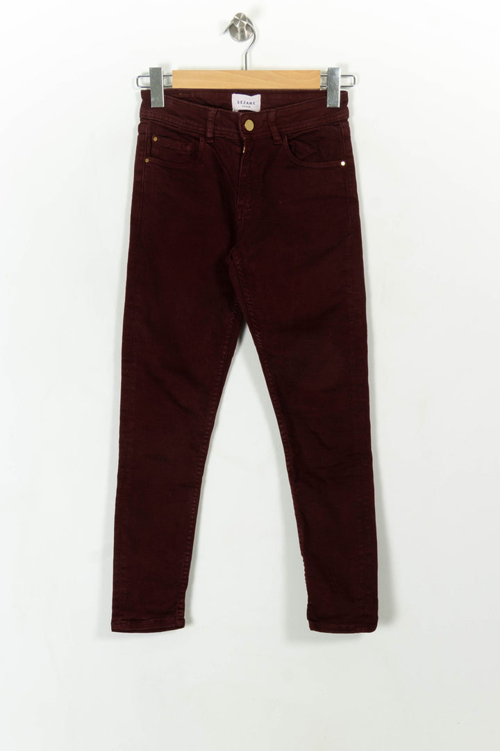 Jean Bordeaux - Taille XS/34 de la marque Sézane | PARAD113759 - Vendu par Paradigme - Image 2