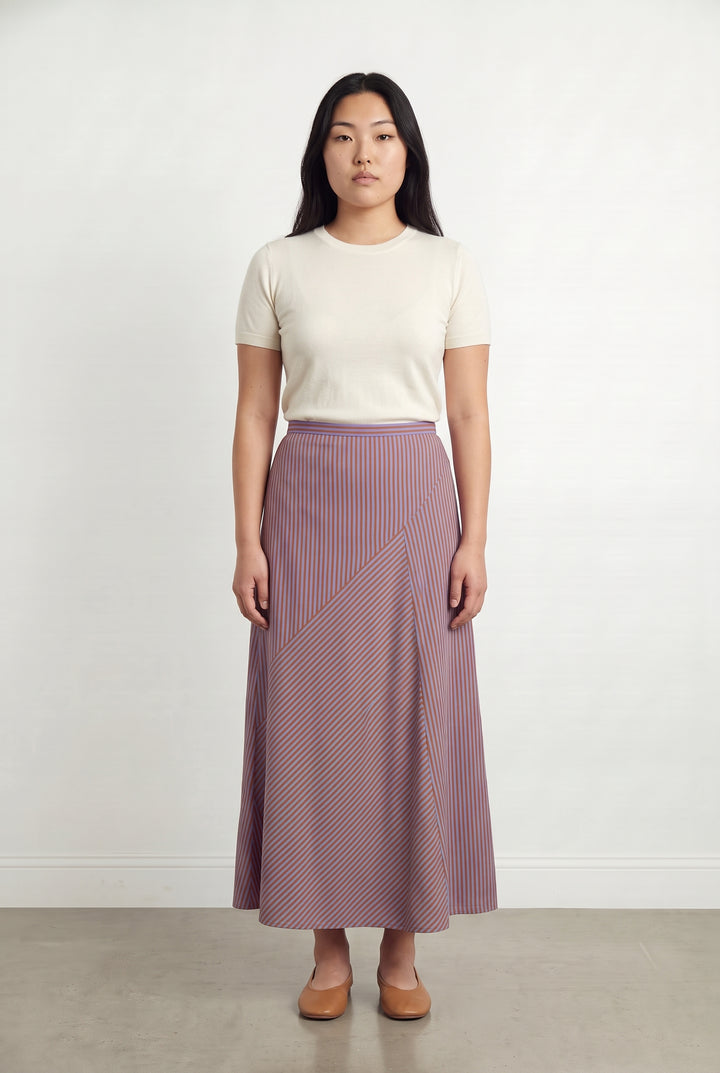 Jupe Longue Violette et Rouge - Taille L/40 de la marque Sessùn | PARAD113769 - Vendu par Paradigme - Image 1